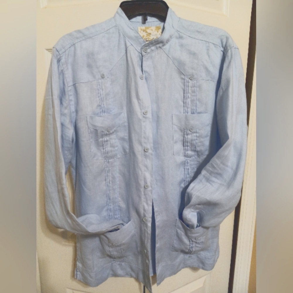Cuban shirt light blue